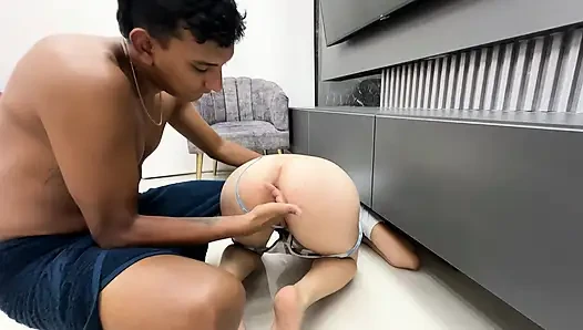 Two horny guys alone at home can't resist fucking whenever their stepdads leave. They always end in a strong run