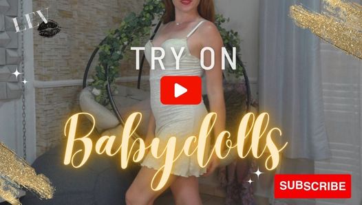 Φόρεμα Εσώρουχα Try-On Haul Best 4k Mirror View Natural Petite Redhead LeverageURAssets