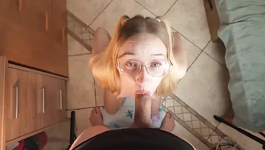 POV Honey really likes to suck and got Facial for it DreamFoxy