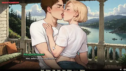 Blonde Fucked Hard and Creampied While Riding Big Cock - Moonripple Lake 03 By BCG