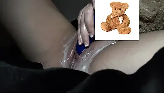 4k-ASMR YOGURT FOOD FETISH- KINKY STEPSISTER MASTURBATES WITH DILDO- CUMFLATION HENTAI-  -ARABIAN SNOWWHITE