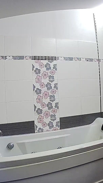 Stella Prepares to Take a Bath in the Bathroom - Real Amateur Voyeur Scene | Clip 1
