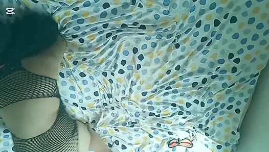 Masked Desi Wife Deepthroat Training at Home