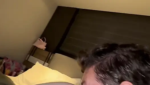 My step sister was not acting normal after we left the party, so I end up fucking her