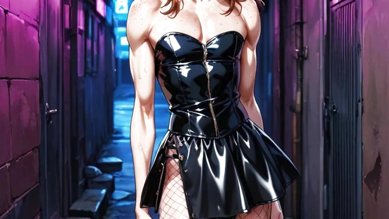 第一人称视角 娘娘腔 Femboy 邀请你在一条肮脏潮湿的小巷里操她的菊花.