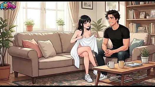 Aku ngentot pacar saudara tiriku (19) waktu dia lagi nonton bocoran bocoran anime