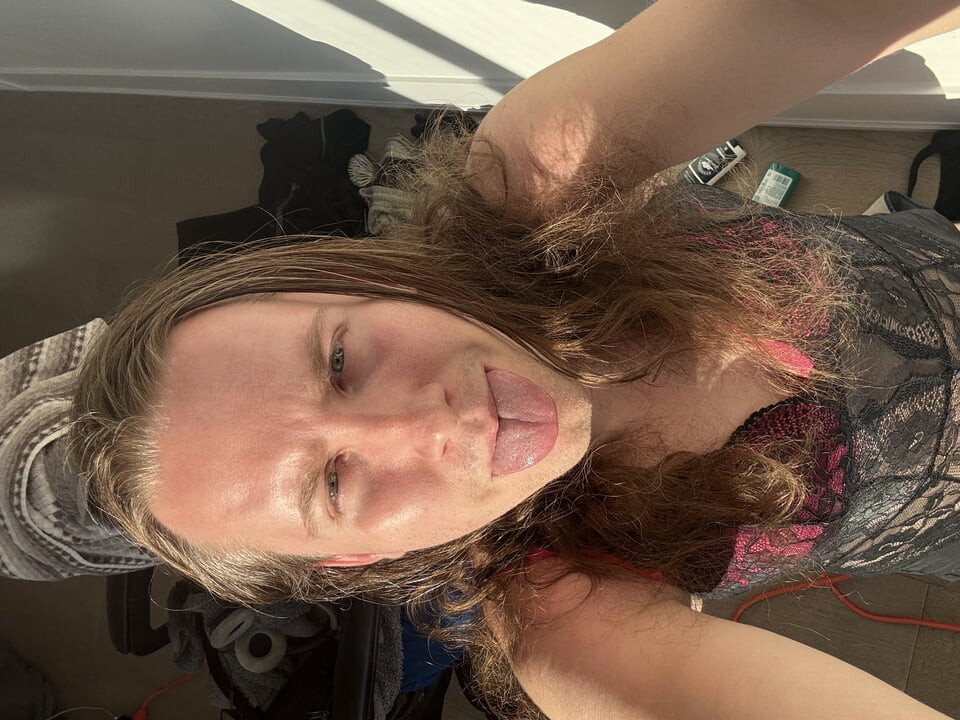 Young Trans Girl Plays With Her Tight Ass