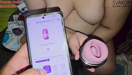 Sucking and licking all my holes with "KLITTY" by SVAKOM is so delicious