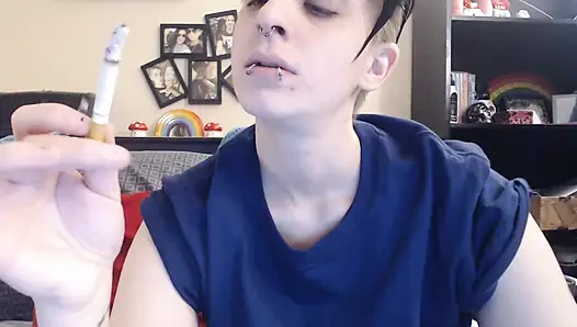 Dyke blows smoke in your face