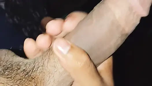 Big Dick Desi big guy played with his Dick