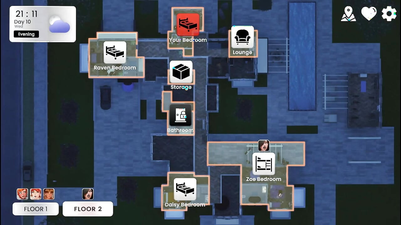 Todas las escenas de Mansion Days: una compilación de las mejores escenas de la nueva actualización v.0.0.8.