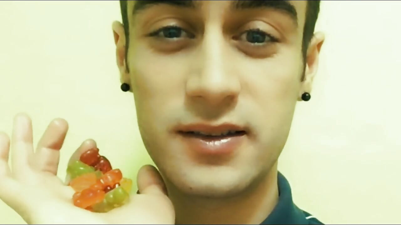Chewing and Swallowing Gummy Bears - Fetish