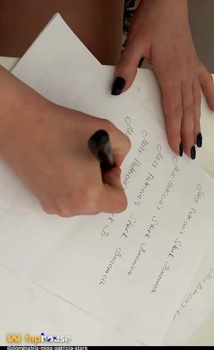 Rédaction d’un croquis pour le tatouage de mon esclave