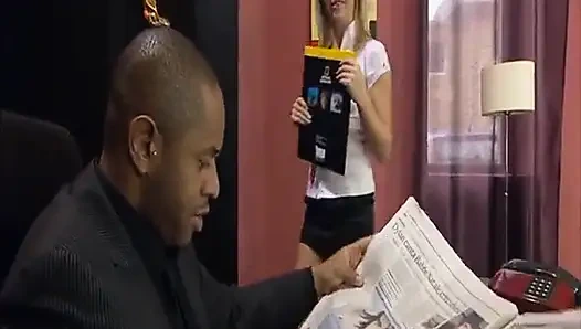 Blonde Sluts Loving Interracial Fuck Gets Fucked by a Big Black Cock