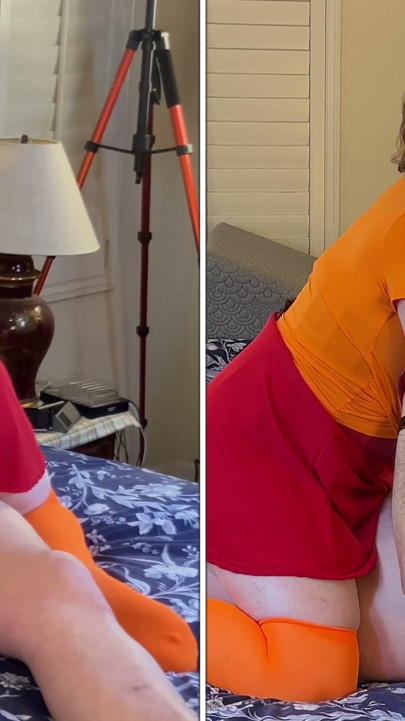Granny Carmen's Velma Dinkley: Cock Sucking, 2 Position Fucking Creampied Sleuth Shut 63025CAMS1245M | Clip 1