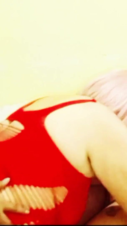 Giving a mature milf a good doggy-style fuck while she sucks my 20-year-old trans friend's cock | Clip 1