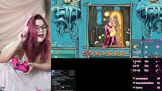 MEINE FANS VERSOHLEN UND FICKEN MEINEN ARSCH, WÄHREND ICH EIN HINTERN-SPIEL AUF STREAM SPIELE