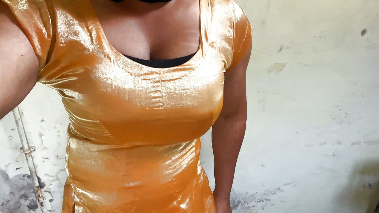 shiny silky satin suit salwar cross dresser indian bhabhi big tits