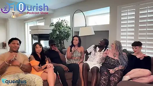 Mrflourish Podcast am Morgen danach in Vegas 8 ppl vor dem Filmen von Episode für ihre komplizierten
