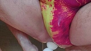 6x18cm Balldildo in the as with Swimsuit in the Shiwer