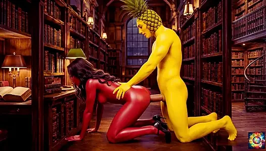 Secret Library Romance - AI Hentai ASMR