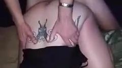 Tattooed cuck wife held down while I fuck her.
