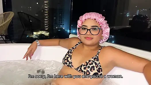 Stepmom Slut Bathes Naked with Stepson in Jacuzzi and Asks Him to Fuck Her