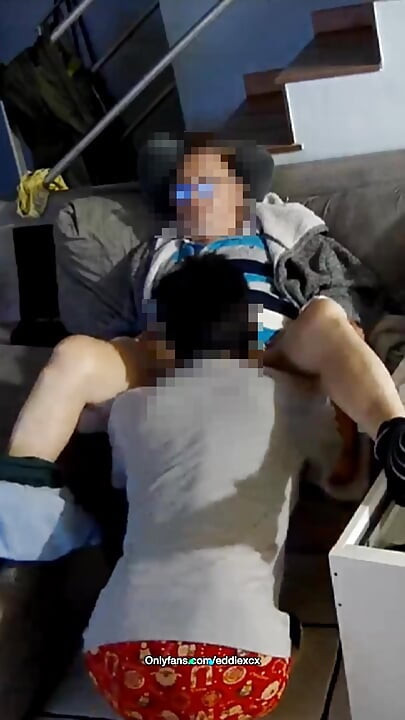 Young (19) Faggot Gives Grandpa a Blowjob (69)