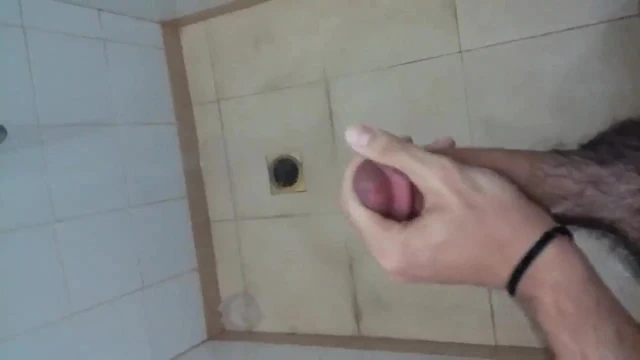 big & hairy in shower