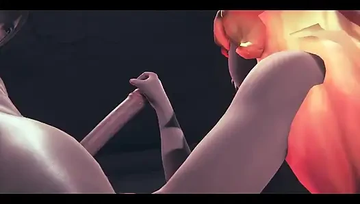 Lol Hentai - Ahri Star Guardian Handjob - Japanese Asian Manga Anime Film Game Porn