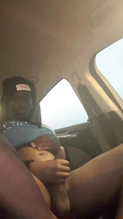 Having A Fun Jerk Session In Da Car Outside Cause I Bored With Smokin