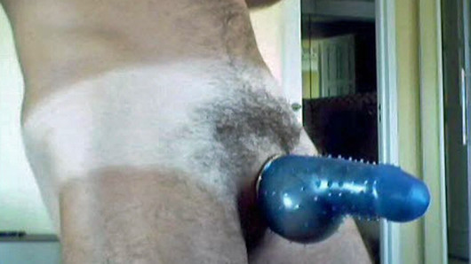 Having fun with a Thick Blue Cock Sheath - Retro Pervy PapiFachero Nov 2003