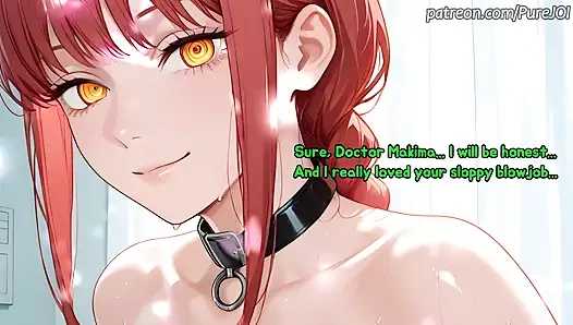 Your Doctor Makima is checking on your massive cock's health (Sex JOI)
