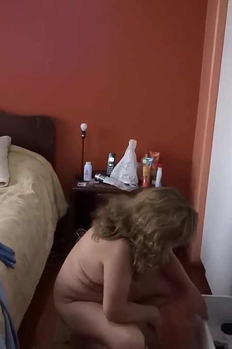 Full exhibitionism, masturbation, and great cumshot in the ass of a beautiful stepmother