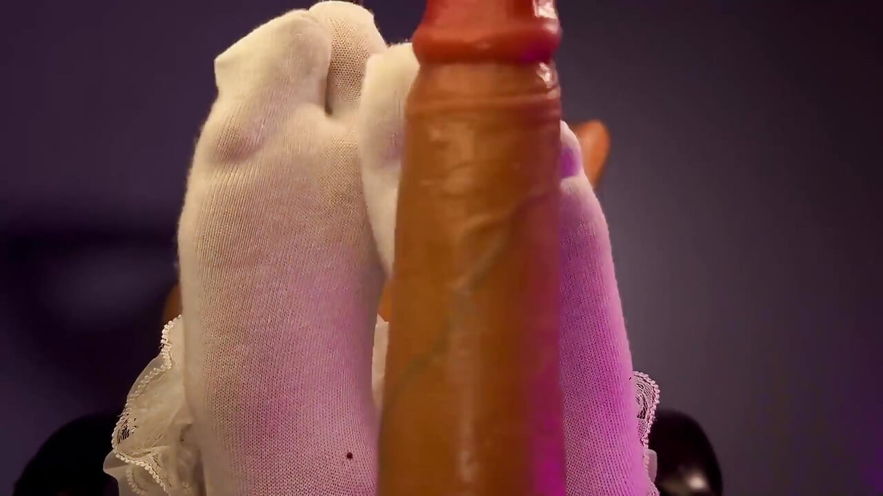 Footjob with Sexy Stockings