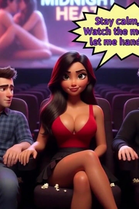 Stepdaughter Becomes the Virgin of the Porn Theater After Illicit Desire for Stepfather (ai Generated)