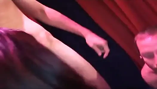 Mature Brunette Stretched Wide in Intense Group Fisting Frenzy