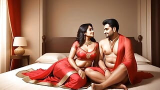 Hot Sexy Desi Indian Bhabhi in blue saree Fuck archita phukan