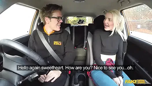 Fake Driving School - Naughty Student Driver Lexi Lou Deepthroats Instructor Ryan, Gets Fucks Hard Until She Squirts & Cums