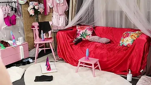 Sissy Dee Playing with All Her Toys