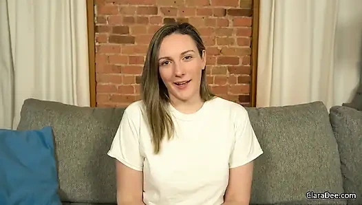 Kleiner schwanz pOV blowjob und cowgirl - Clara dee pOV