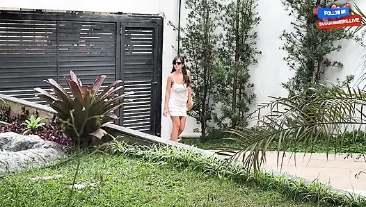 Schmutziges betrügen: die beste freundin des freundes gab mir rohen creampie