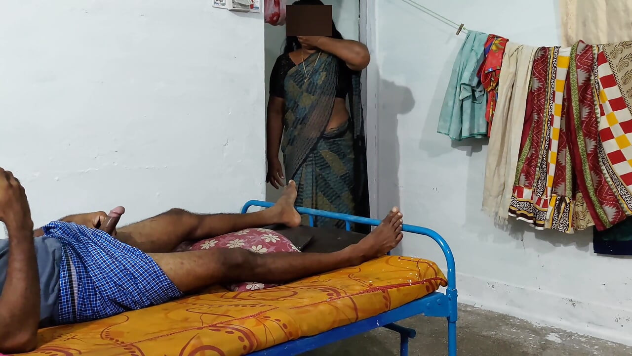 A Stepmother Wearing a Saree She Was Hide Watching Me Masturbating While Watching Porn Video