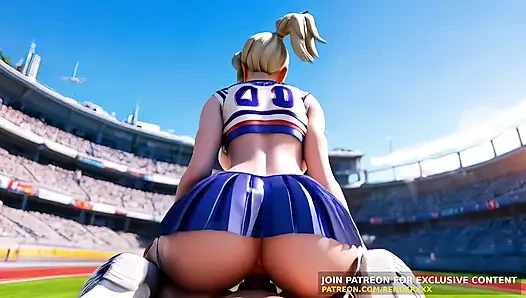 Stadium porn video – 3D Animation : Overwatch - Mercy Cheerleader Uniform Fuked In Football Stadium Uncensored Hentai