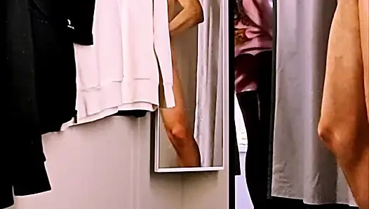 DRESSINGROOM: adventure with two sluts