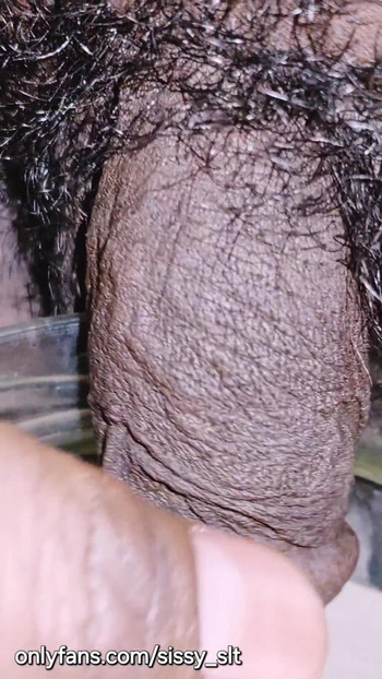 Must-see moment from "Limp little penis crossdresser pissing outdoor"