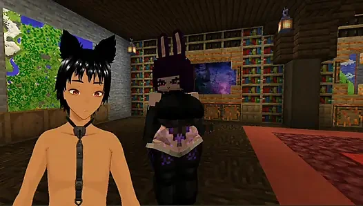 Minecraft Figura - Trying out some new models like this sexy Woman with bunny ears