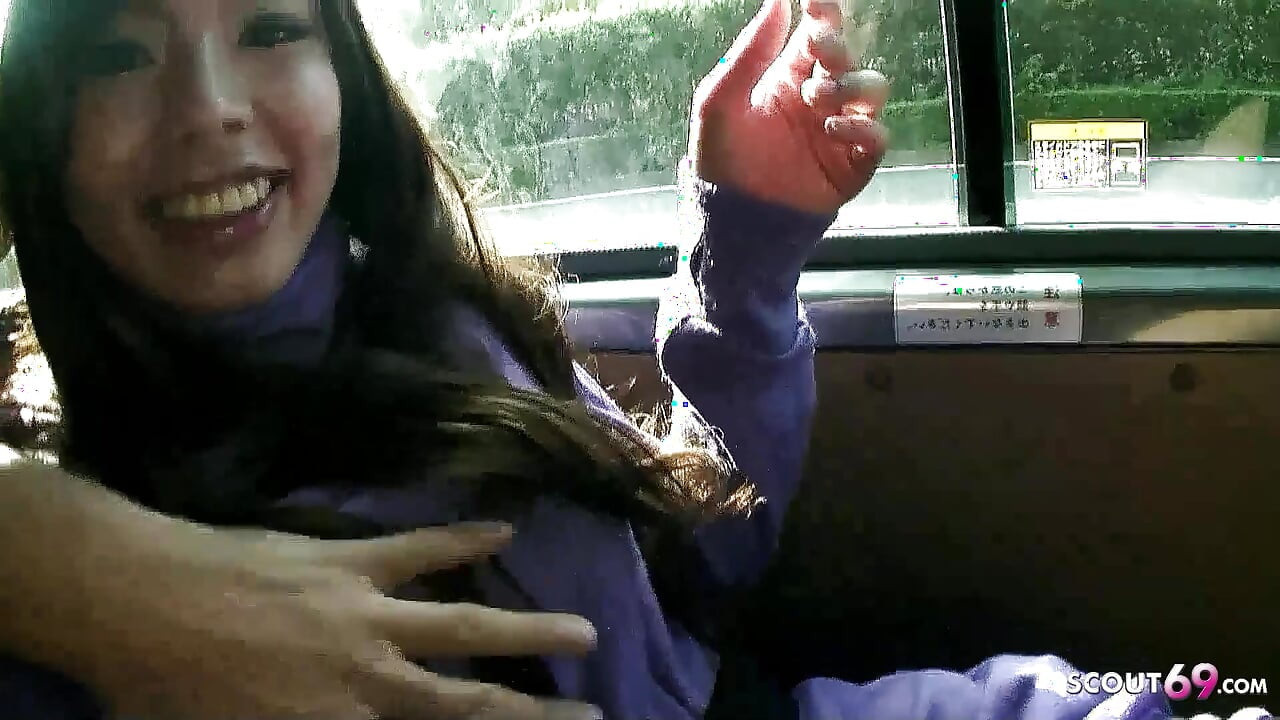 Japan skinny teen gives uncensored final blowjob on first date
