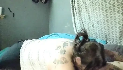 Milf makes him squirm with pleasure !!!!