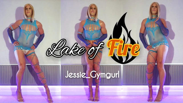 Lake of Fire- Crossdresser Jessie Dancing Teasing Flaunting